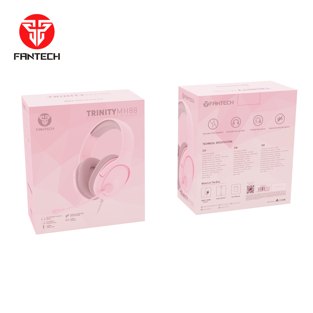 Slusalice Gaming Fantech MH88 Trinity Sakura