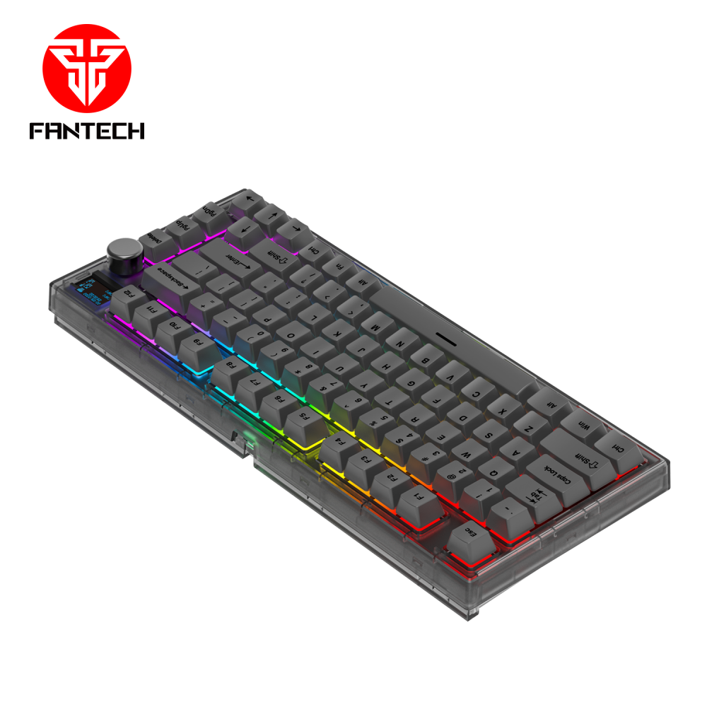 Tastatura Mehanicka Gaming Fantech MK910 RGB PBT Maxfit81 Frost Wireless crna (blue switch)