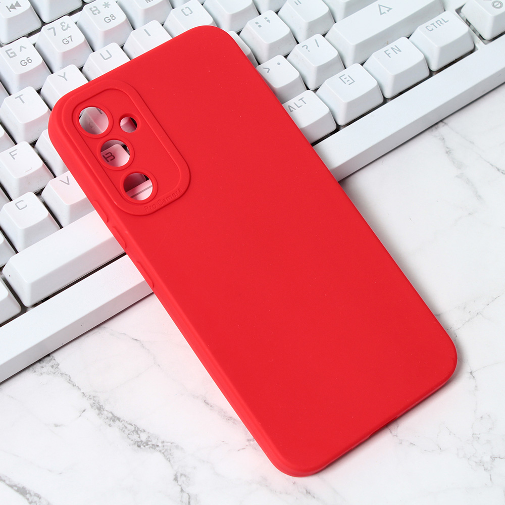 Torbica Silikon Pro Camera za Samsung A346B Galaxy A34 5G crvena