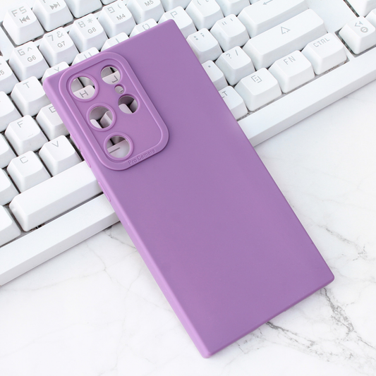 Torbica Silikon Pro Camera za Samsung S918 Galaxy S23 Ultra ljubicasta