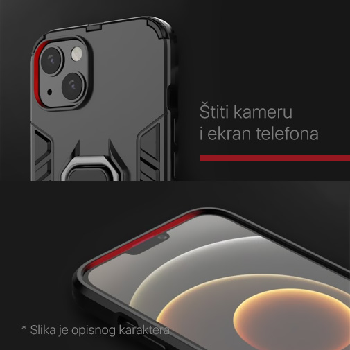 Torbica Cube Ring za Samsung S916 Galaxy S23 Plus crna