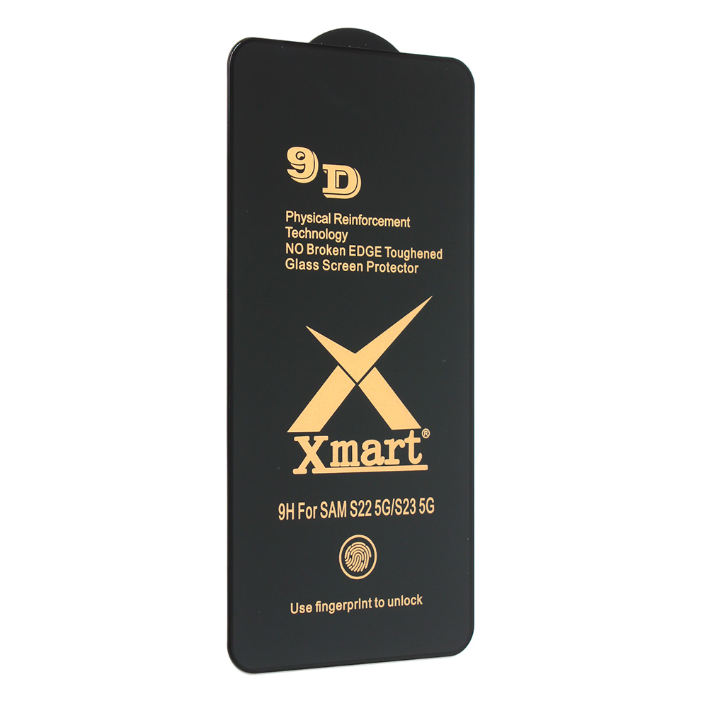 Zastitno staklo Tempered Glass X Mart 9D za Samsung S901B Galaxy S22 5G (fingerprint unlock)