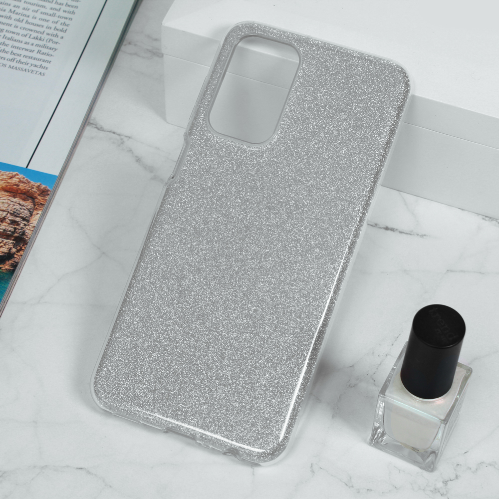 Torbica Crystal Dust za Samsung A235B Galaxy A23 4G/5G srebrna