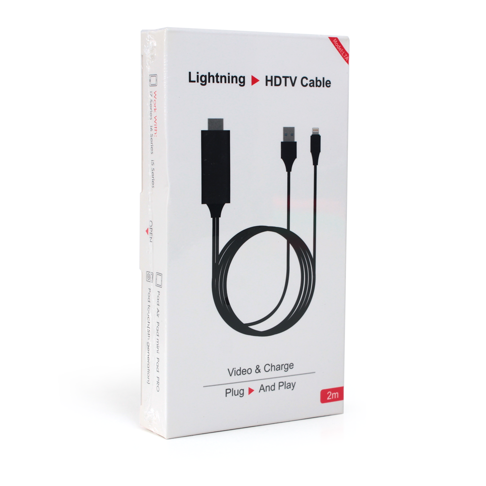 Kabl Lightning HDTV crni 2m