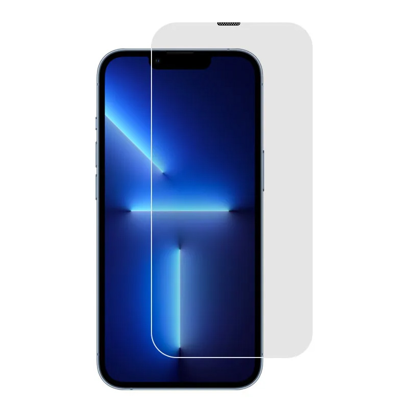 Zastitno Staklo Tempered glass 2.5D dust free Box za iPhone 13 Pro Max/14 Plus 6.7 crni