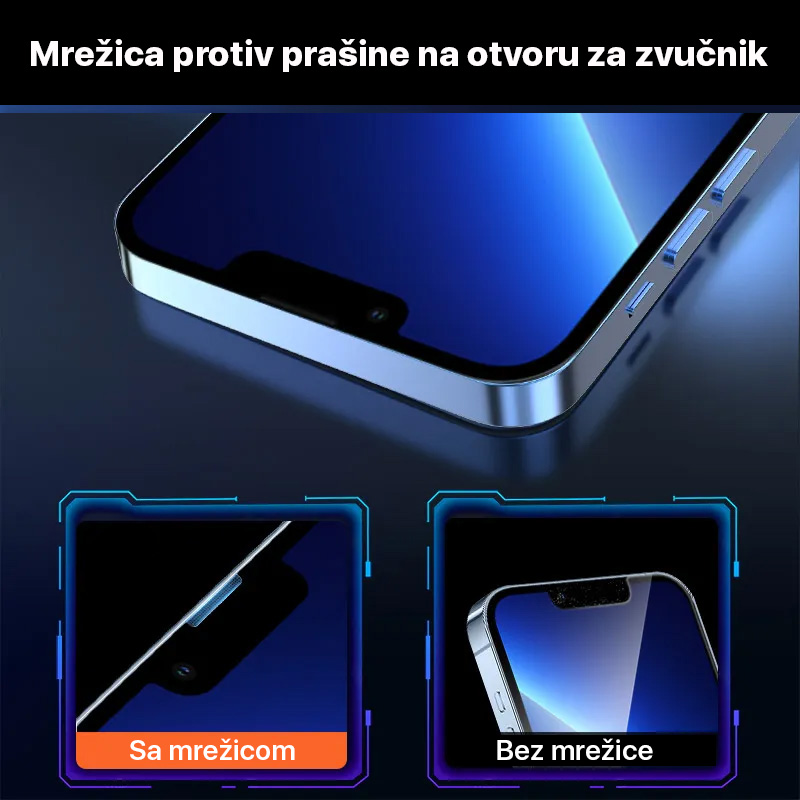 Zastitno Staklo Tempered glass 2.5D dust free Box za iPhone XR/11 6.1 crni