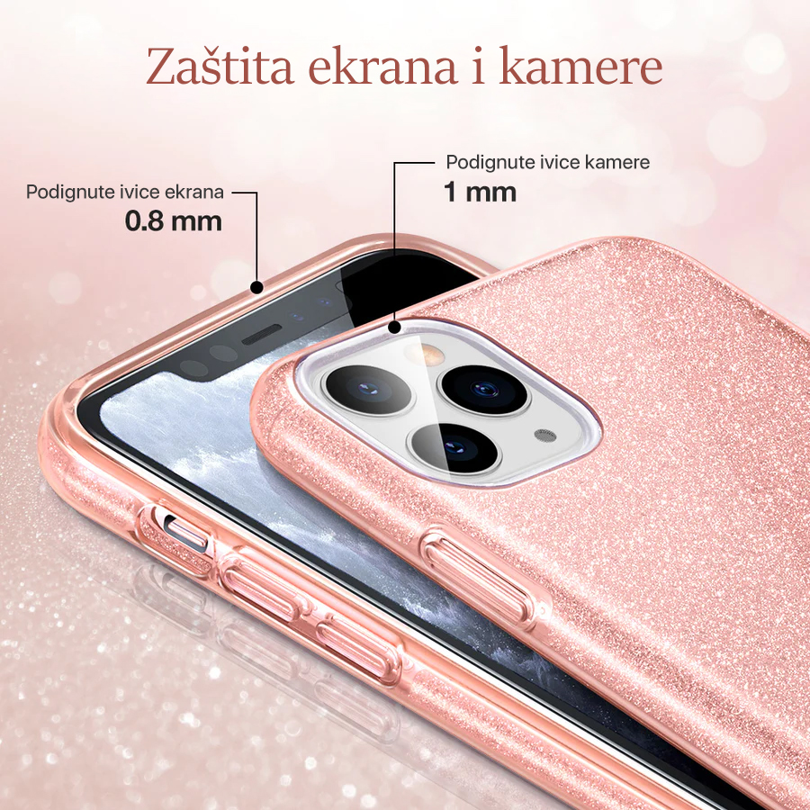 Torbica Crystal Dust za Xiaomi 13 srebrna