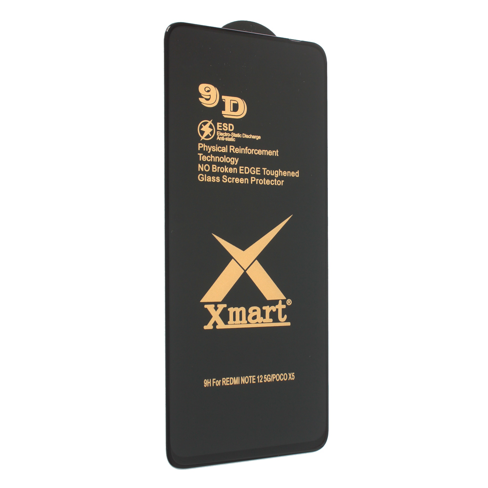 Zastitno Staklo Tempered glass X mart 9D za Xiaomi Redmi Note 12 5G (EU) crni