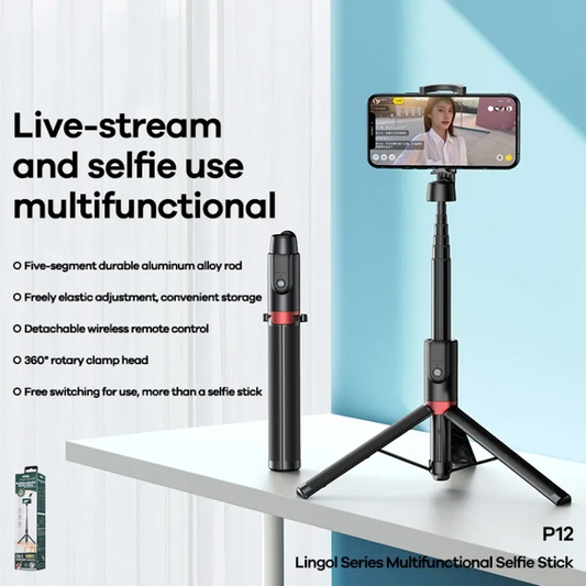 Selfie Stick REMAX P12 multifuncionalni crni