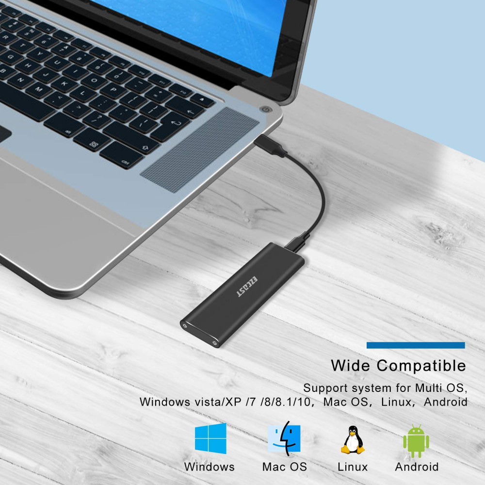 Adapter SSD NVMe na Type C USB 3.1 GEN2 na PCI-E GEN3 x2