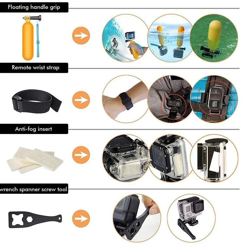 Kit za akcione kamere 50 u 1