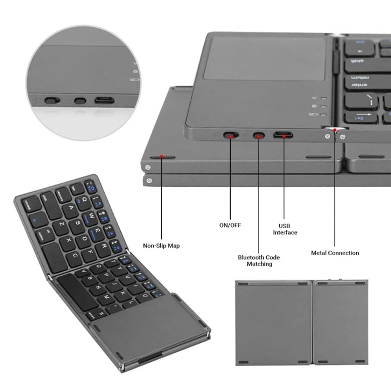 Tastatura Wireless sa touchpadom rasklopiva