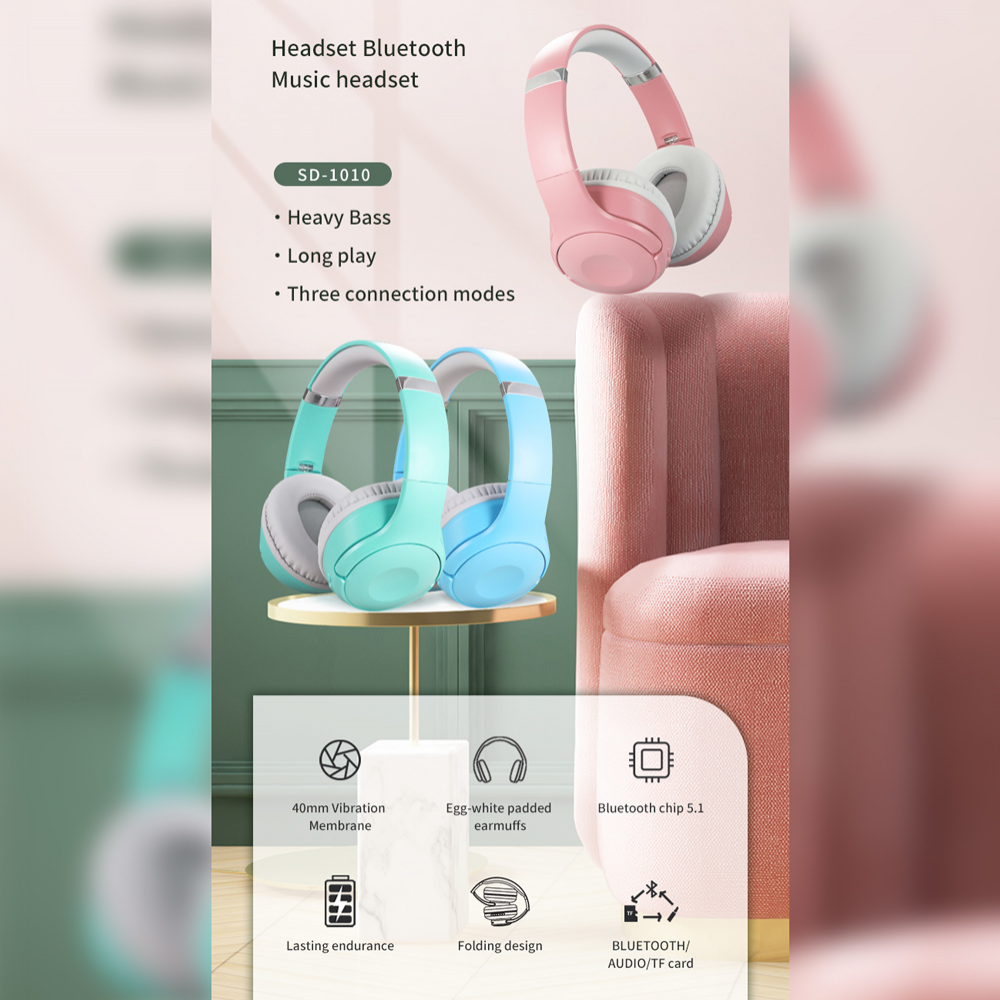 Bluetooth slusalice Sodo SD-1010 plave