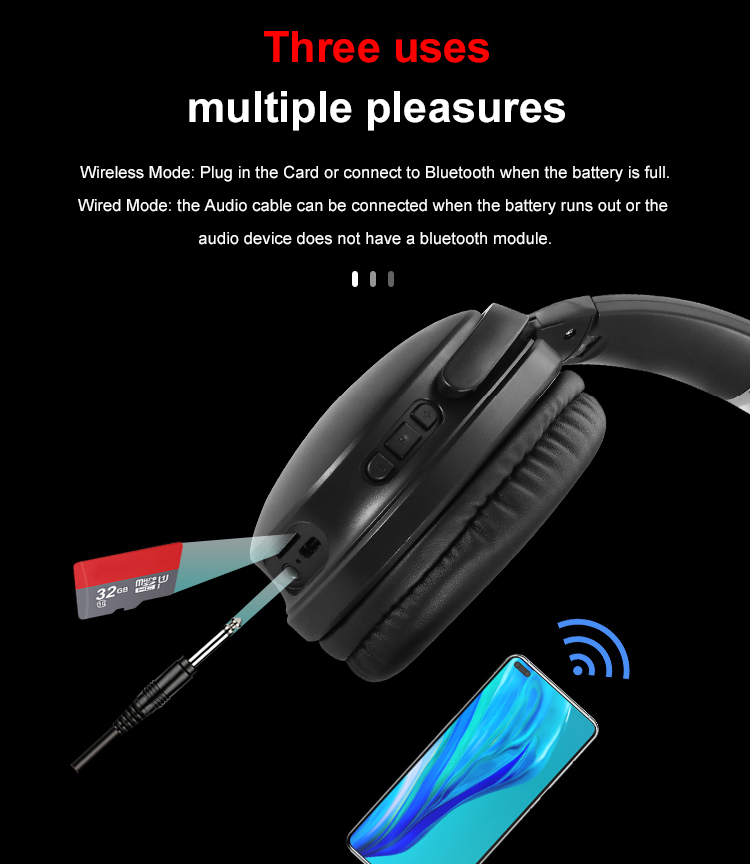 Bluetooth slusalice Sodo SD-1011 roze