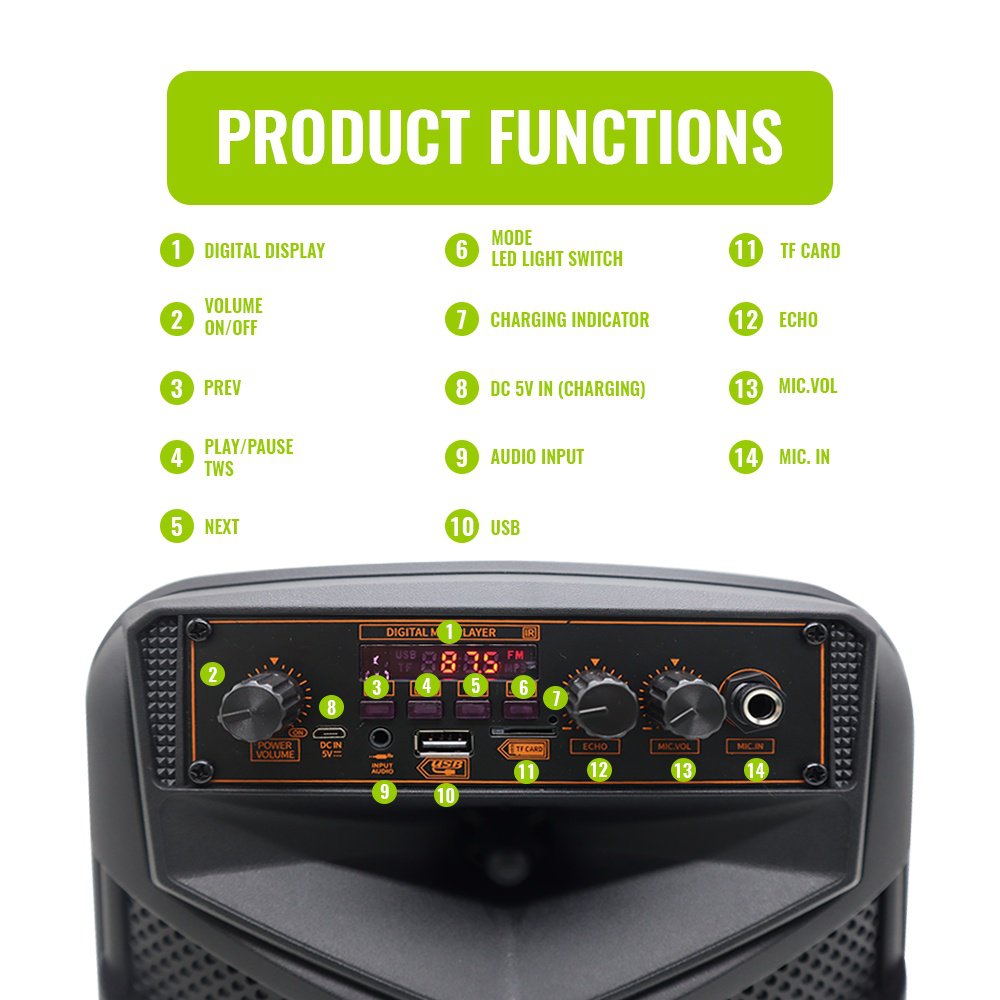 Bluetooth zvucnik NDR-P66