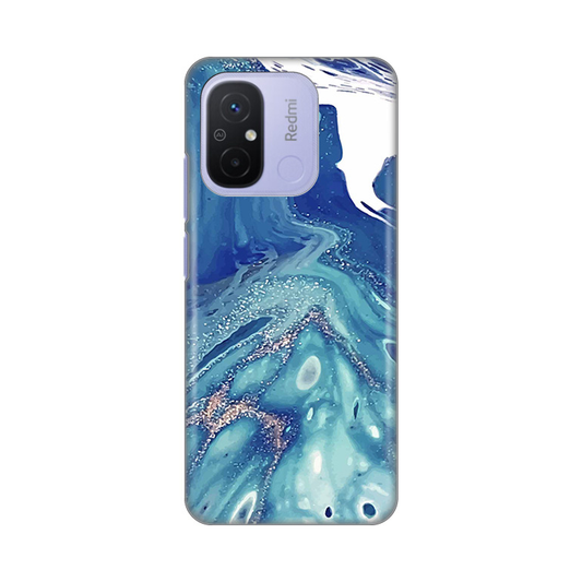 Torbica Silikonska Print za Xiaomi Redmi 12C Blue Marble
