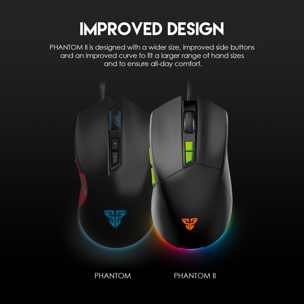 Mis Gaming Fantech VX6 Phantom II crni