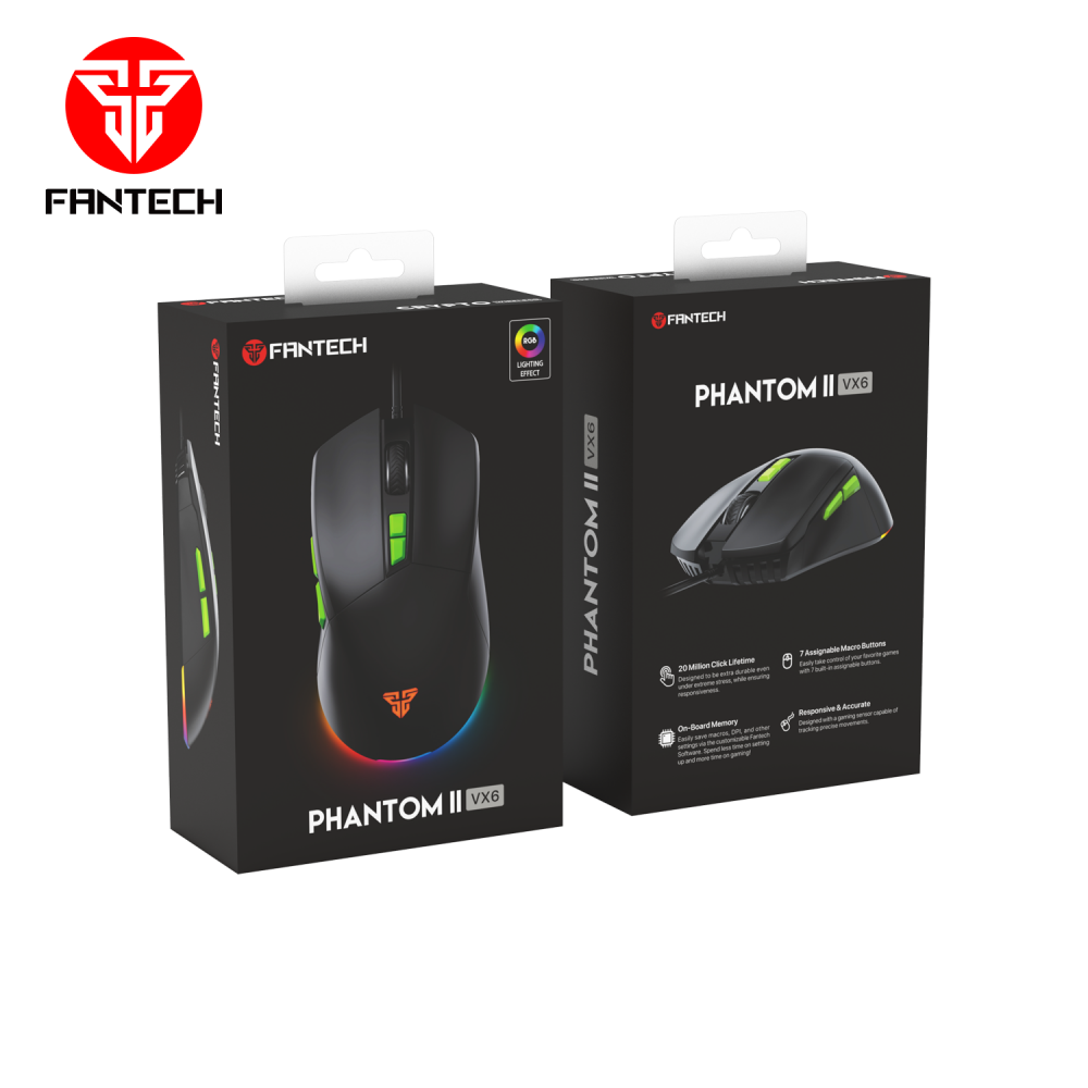 Mis Gaming Fantech VX6 Phantom II crni