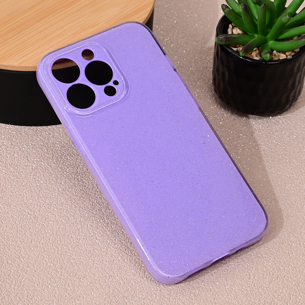 Torbica Sparkle Dust za iPhone 13 Pro 6.1 ljubicasta