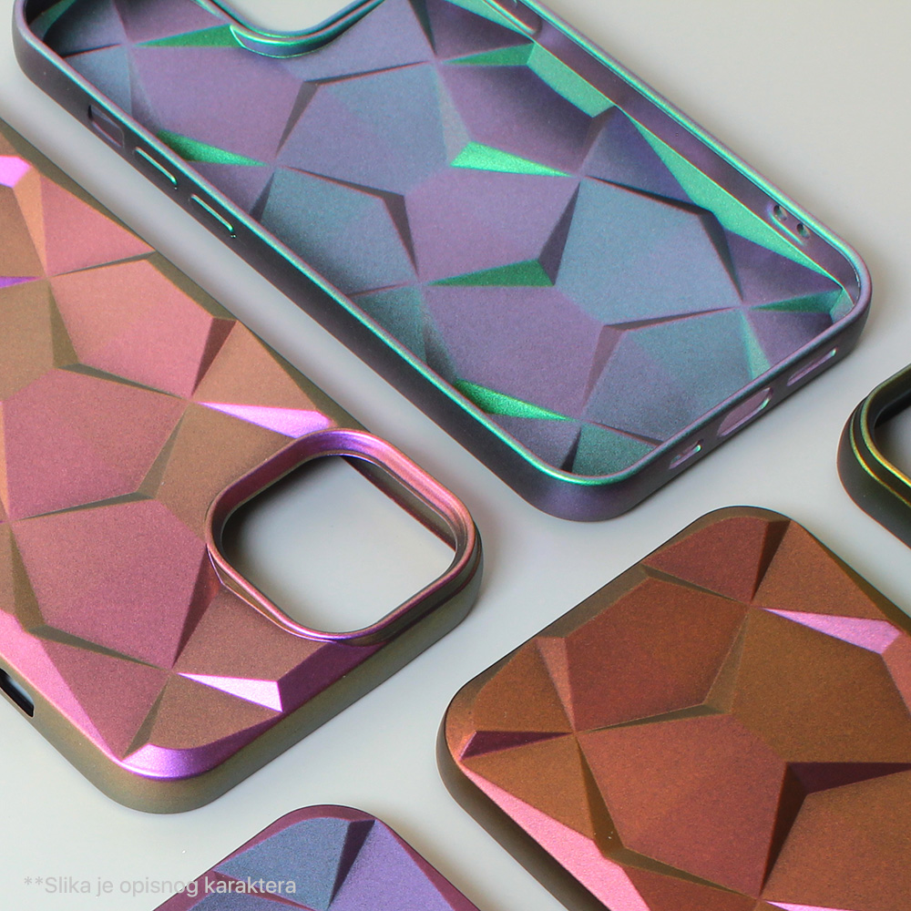 Torbica Shiny Diamond za iPhone 14 Pro 6.1 ljubicasta