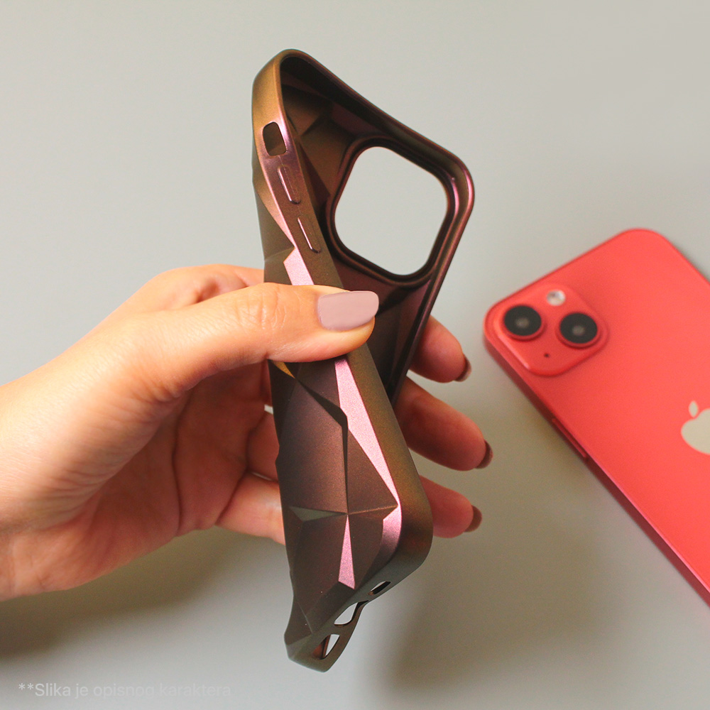 Torbica Shiny Diamond za iPhone 14 Pro 6.1 ljubicasta