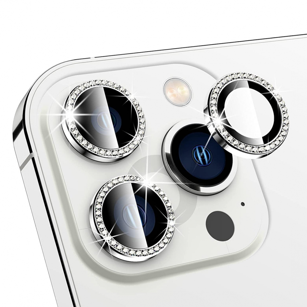 Zastita za kameru Diamond za iPhone 15 Pro 6.1 crna