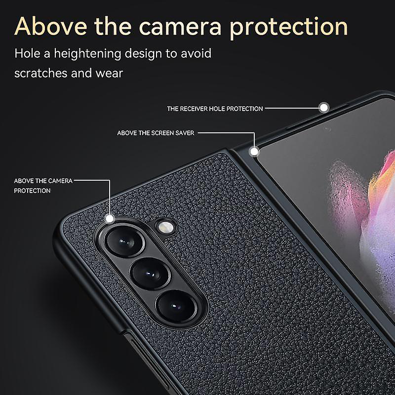 Torbica Leather Fold za Samsung F946B Galaxy Z Fold 5 5G bela