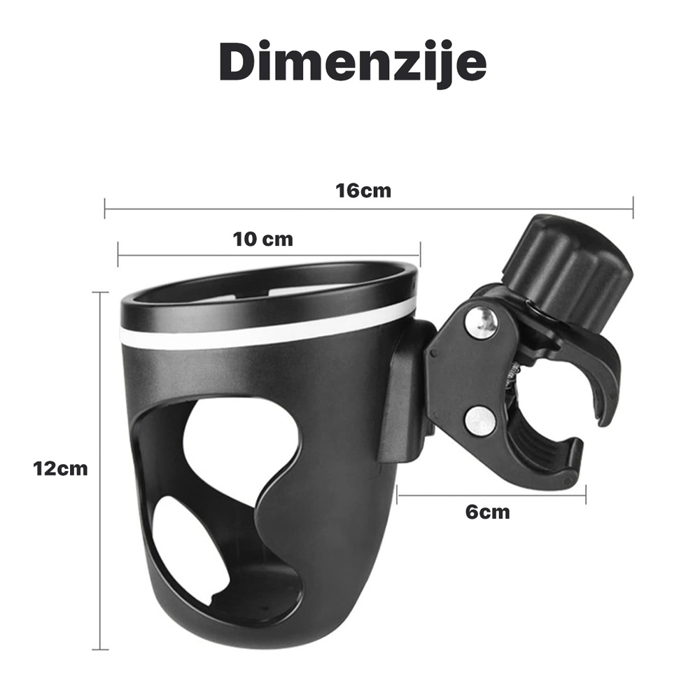 Drzac za casu za elektricni trotinet crni
