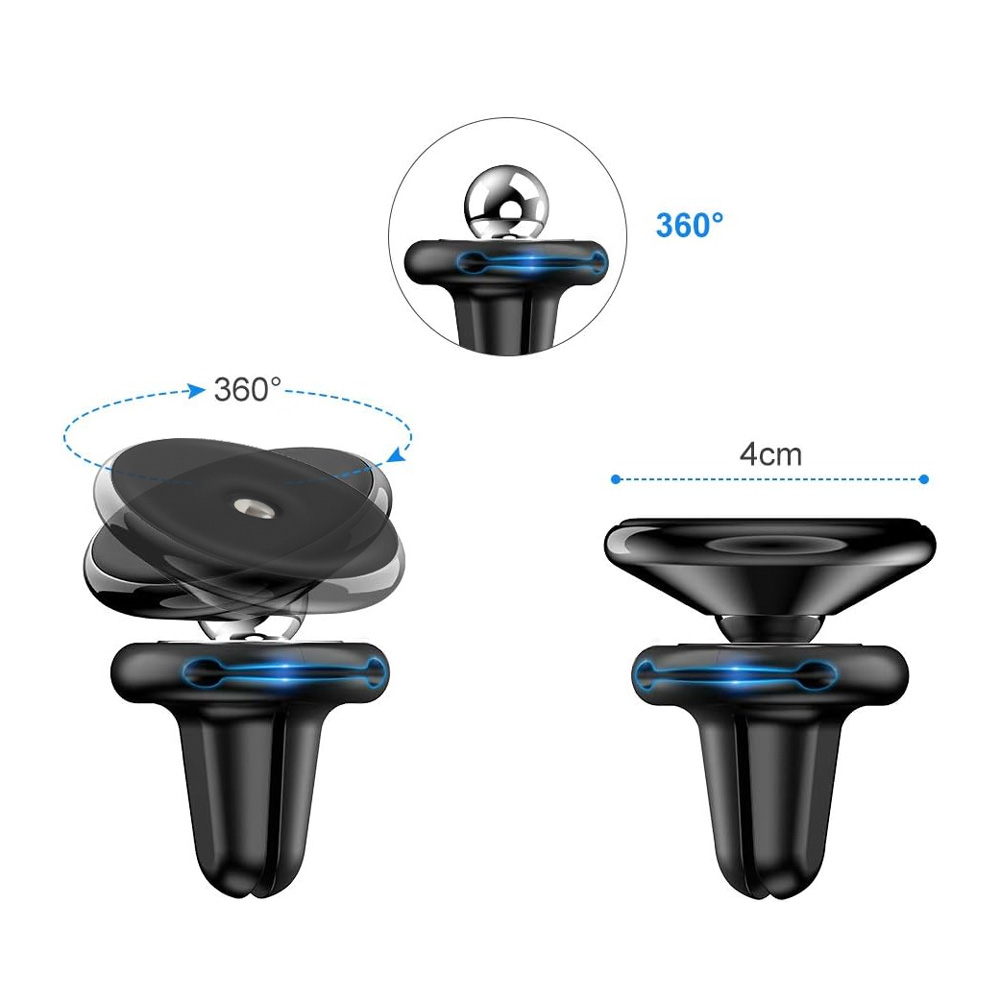 Stalak za ventilaciju Floveme magnetic crni