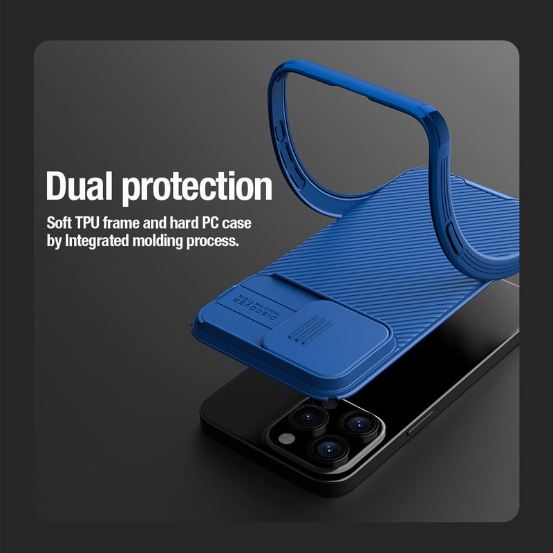 Torbica Nillkin CamShield Pro za iPhone 15 Pro Max 6.7 plava