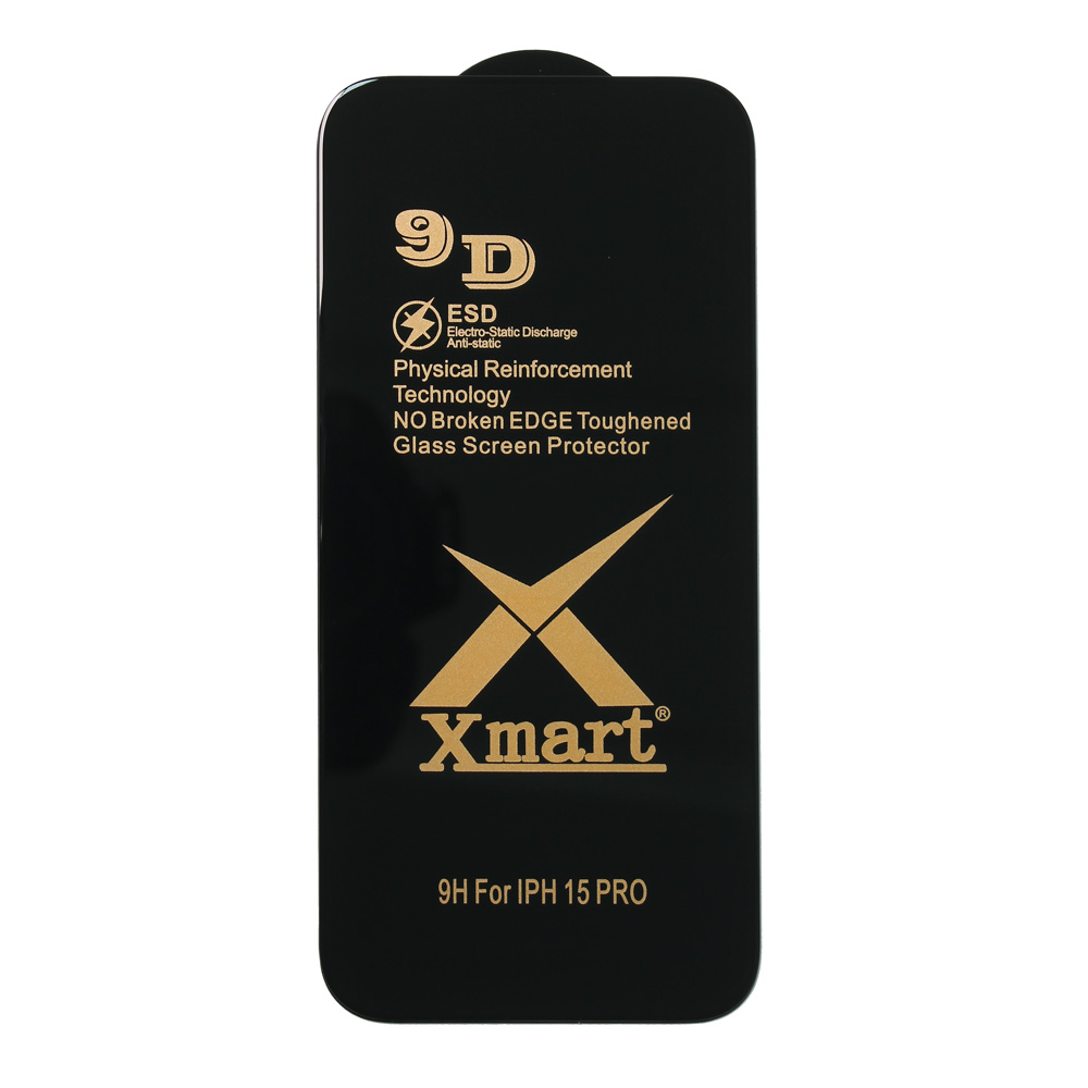 Zastitno staklo Tempered Glass X mart 9D za iPhone 15 Pro 6.1