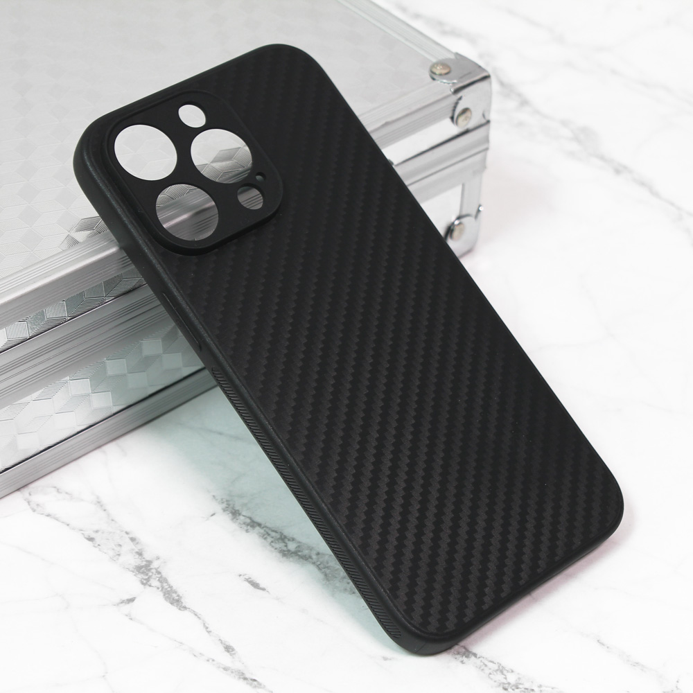 Torbica Carbon fiber za iPhone 15 Pro Max 6.7 crna