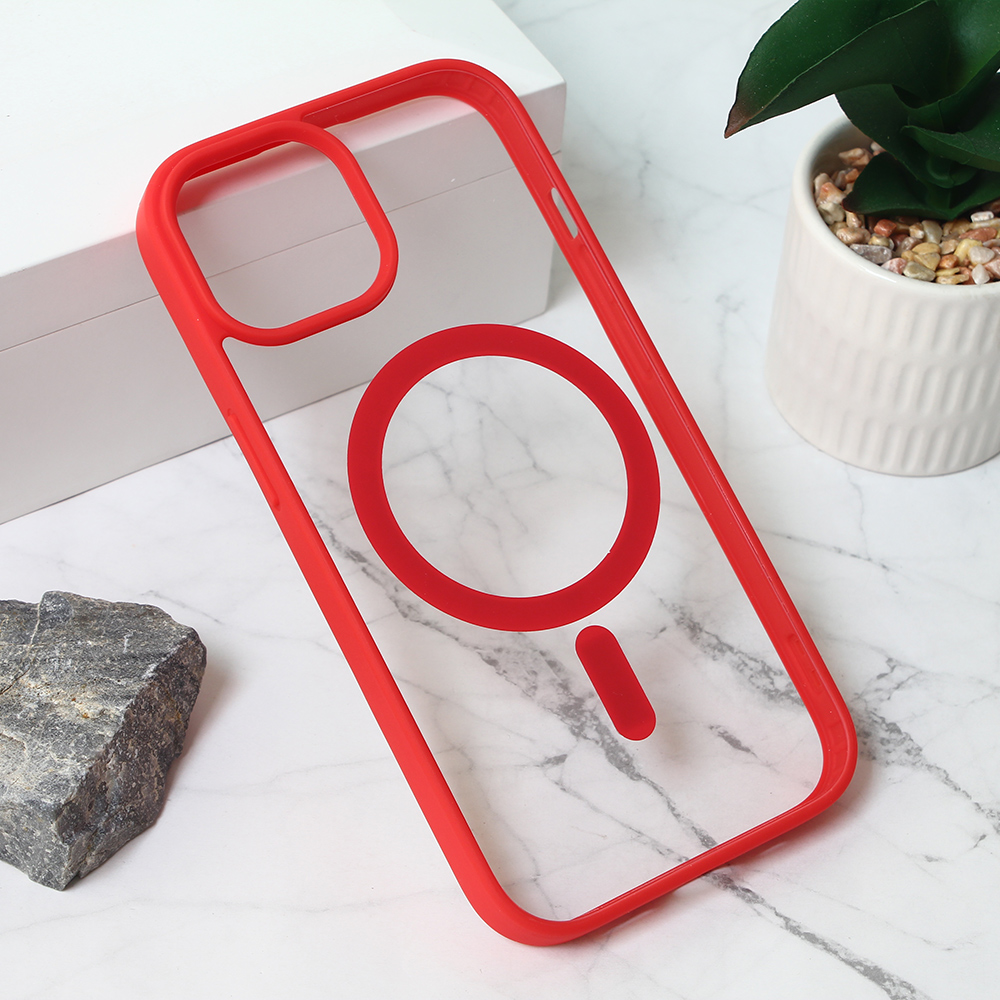 Torbica Magsafe Frame Color za iPhone 15 6.1 crvena