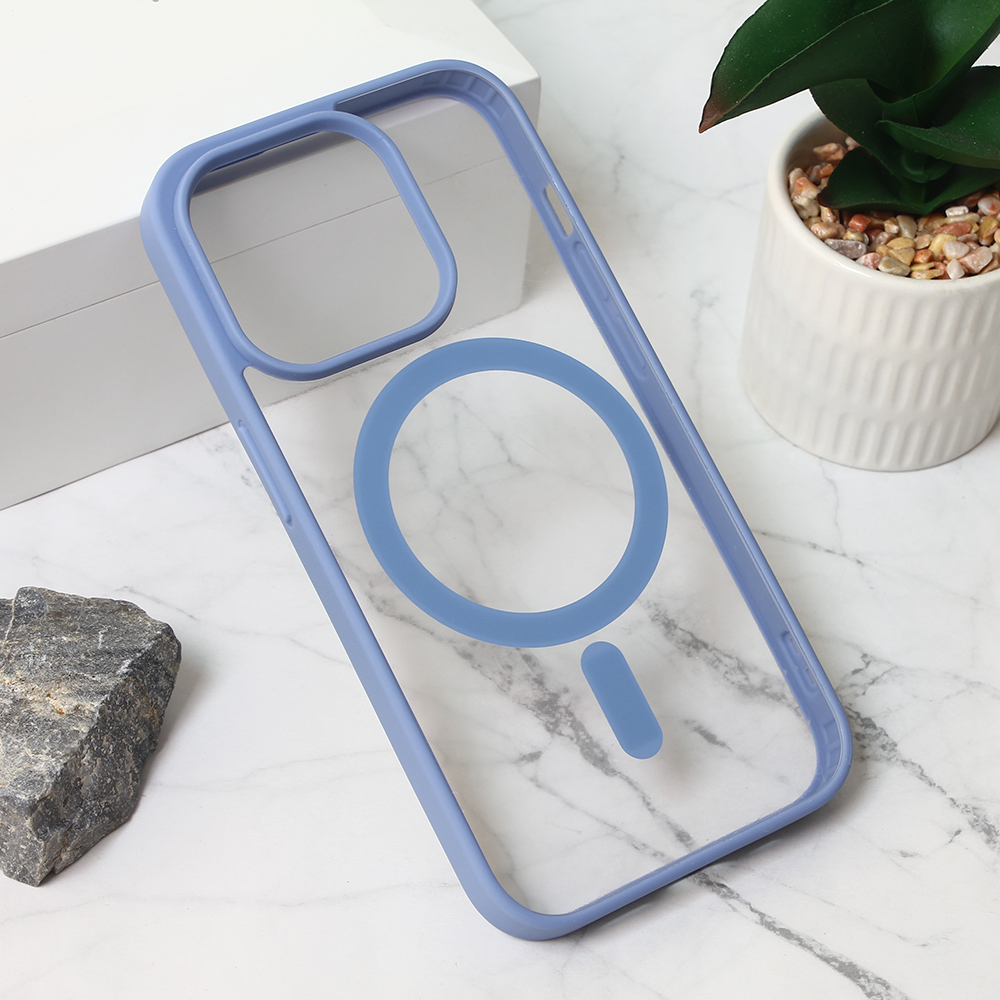 Torbica Magsafe Frame Color za iPhone 15 Pro 6.1 plava