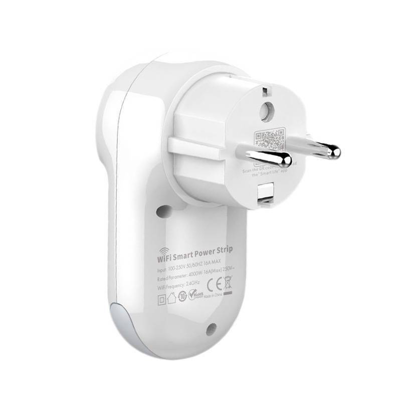 Pametna kucna uticnica LDNIO SEW1058 nocna LED lampa bela