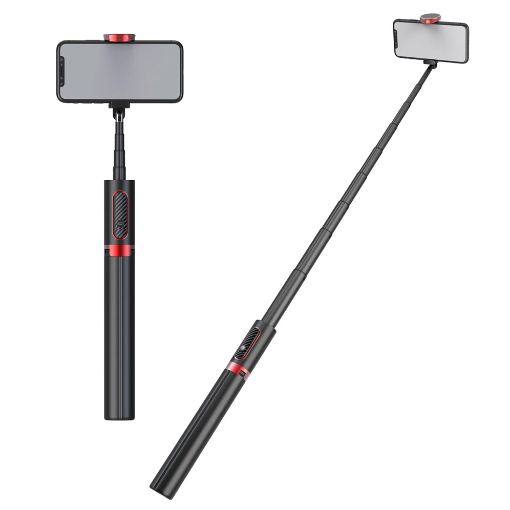 Selfie stick M18 + tripod crni/crveni