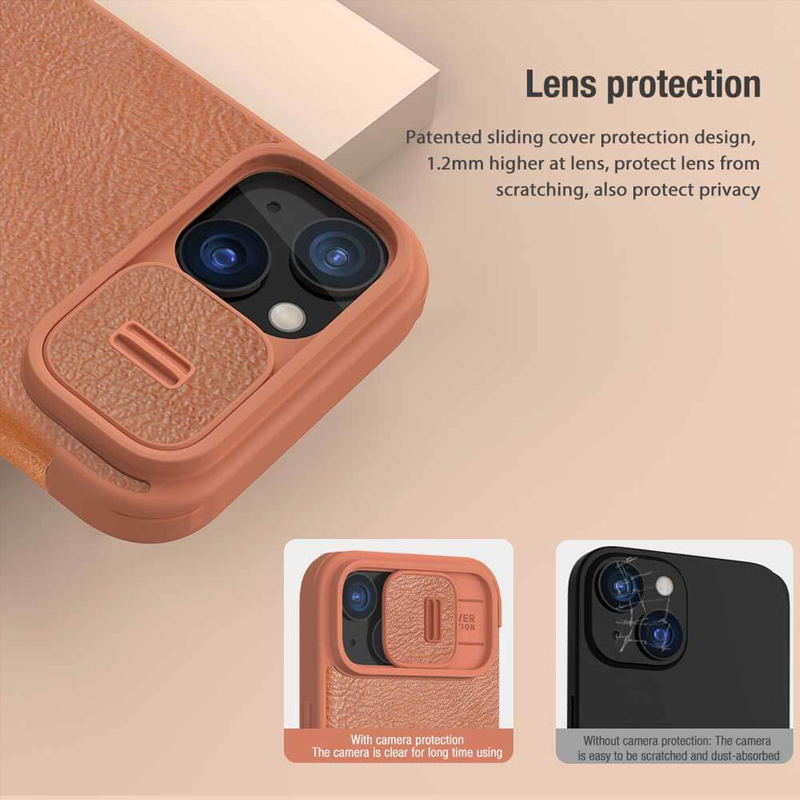 Torbica Nillkin Qin Pro za iPhone 15 Pro 6.1 crvena