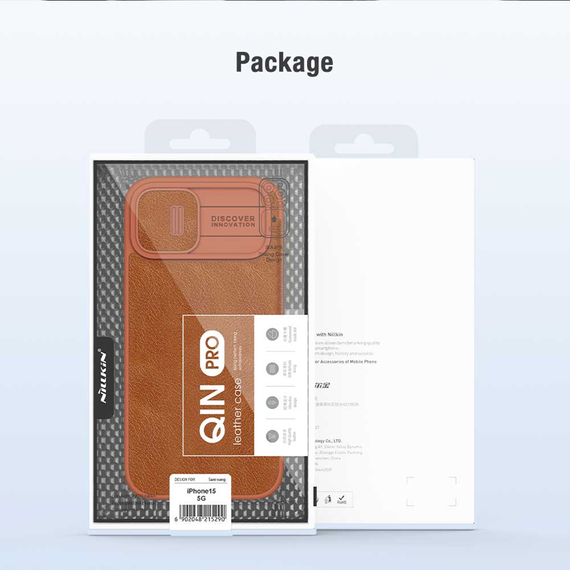 Torbica Nillkin Qin Pro za iPhone 15 6.1 crvena