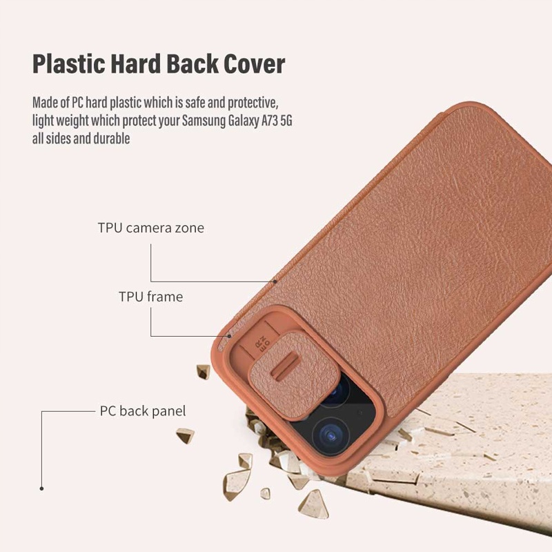 Torbica Nillkin Qin Pro za iPhone 15 Pro 6.1 crvena