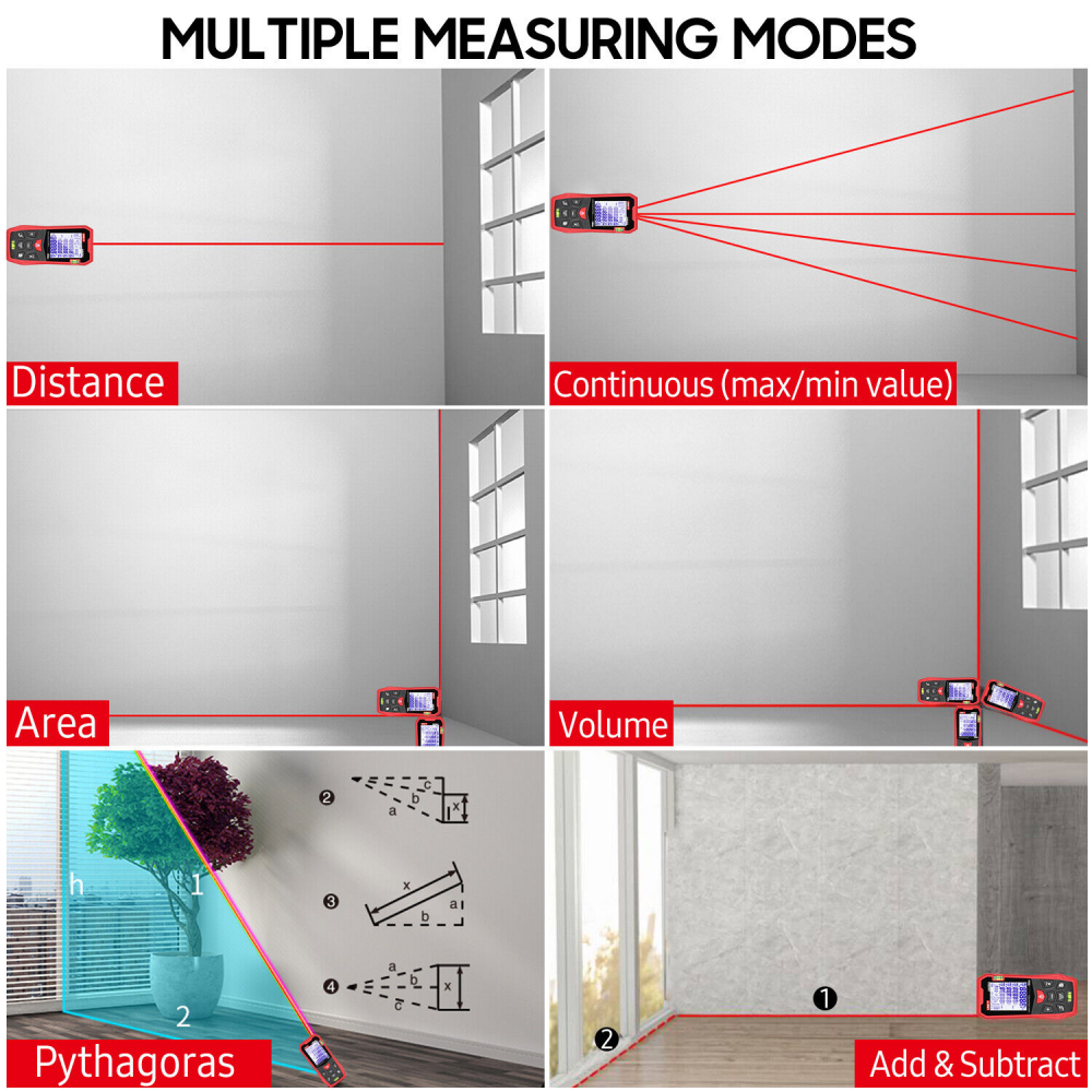 Laserski merac daljine UNI-T LM70A crveni