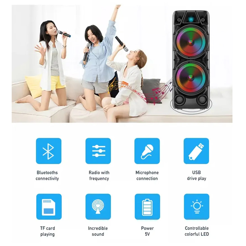 Bluetooth zvucnik ZQS-8210 2x8"