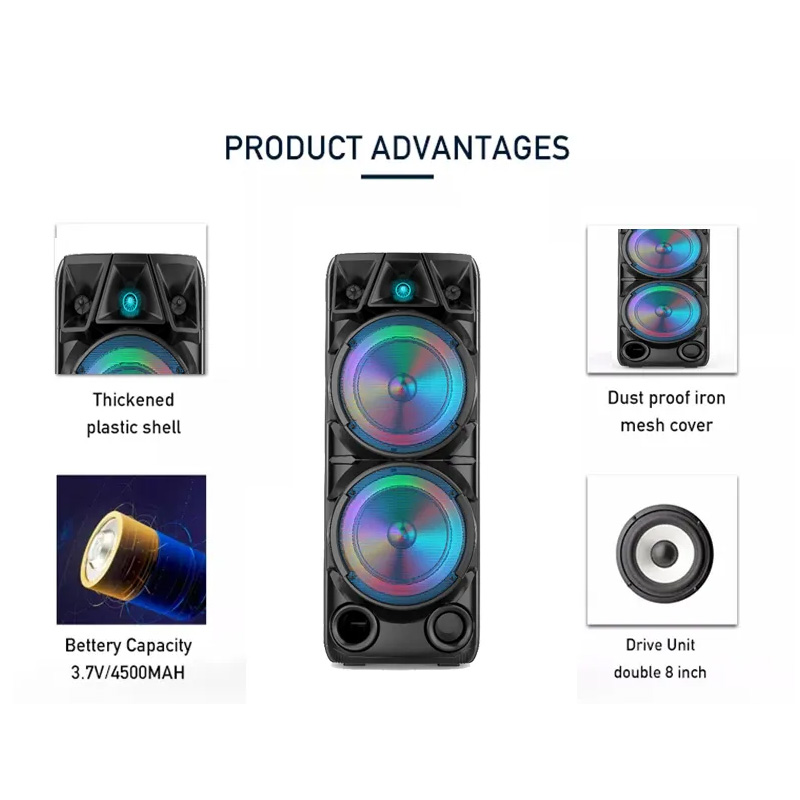 Bluetooth zvucnik ZQS-8210 2x8"