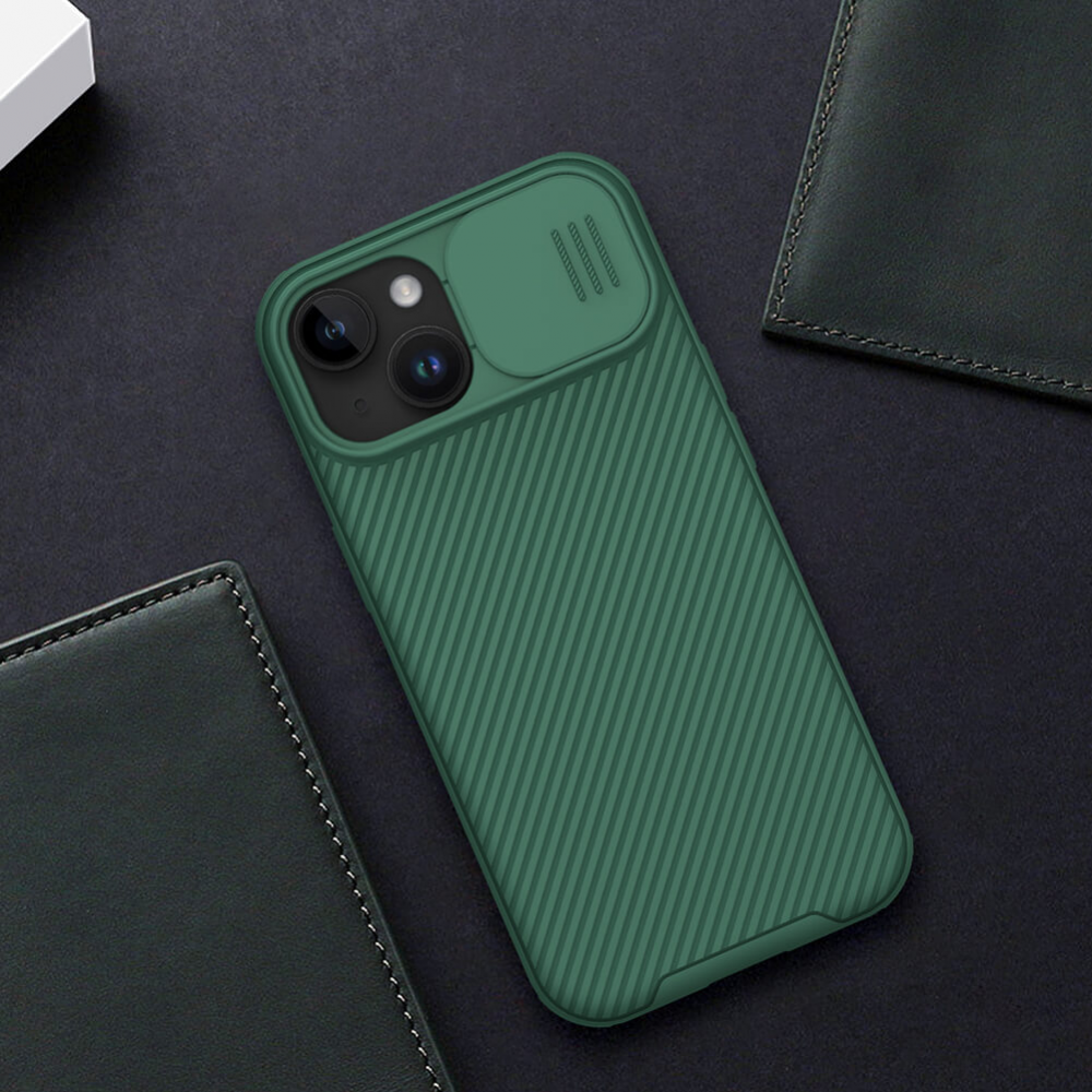 Torbica Nillkin CamShield Pro za iPhone 15 Plus 6.7 zelena