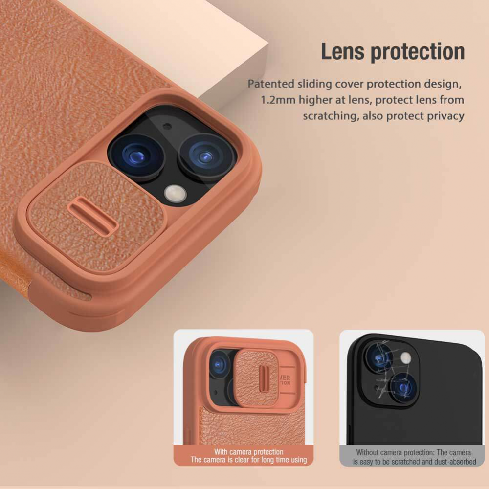 Torbica Nillkin Qin Pro za iPhone 15 Plus 6.7 crvena
