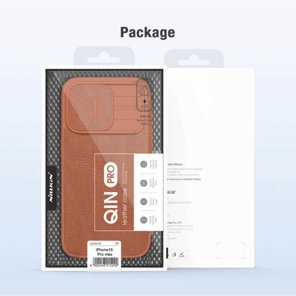 Torbica Nillkin Qin Pro za iPhone 15 Pro Max 6.7 crna