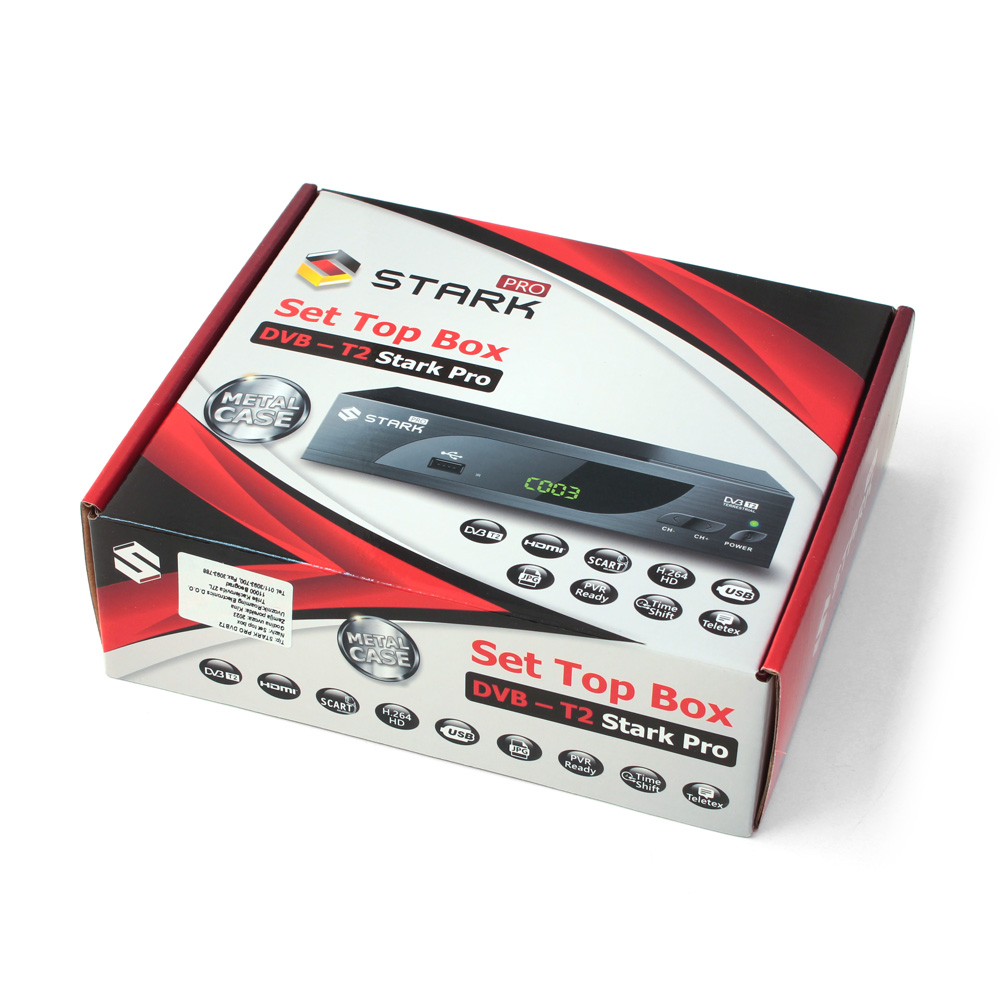 Set Top BOX STARK PRO DVB-T2 crni