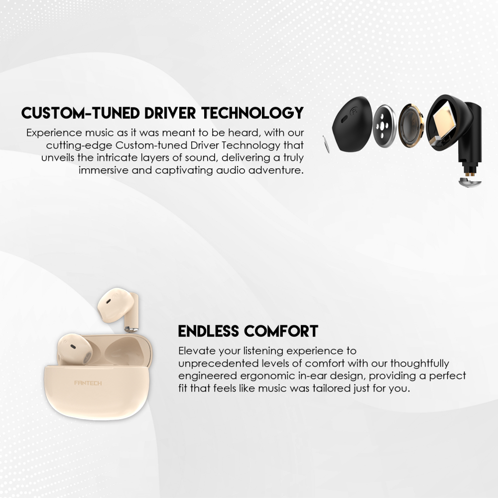 Bluetooth slusalice Fantech TX1 Lite Mithril bez