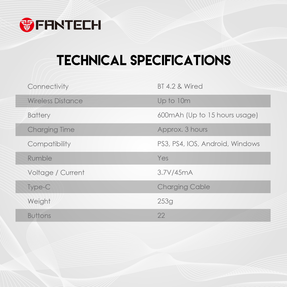 Joypad wireless Fantech WGP14 crni