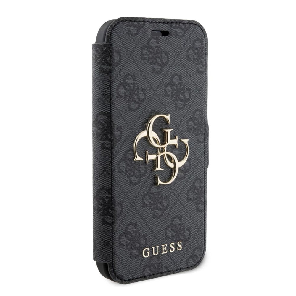 Torbica Guess Bk Pu leather 4G Metal Logo za iPhone 15 6.1 siva (GUBKP15S4GMGGR)