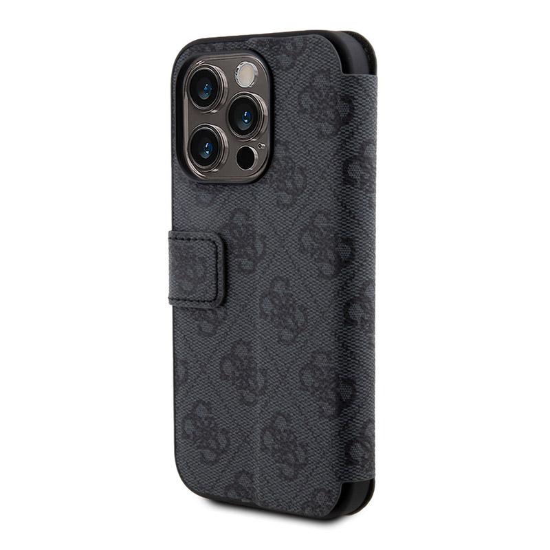 Torbica Guess Bk Pu leather 4G Metal Logo za iPhone 15 Pro 6.1 siva (GUBKP15L4GMGGR)